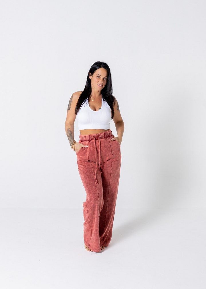 Light Work Pants | Burgundy