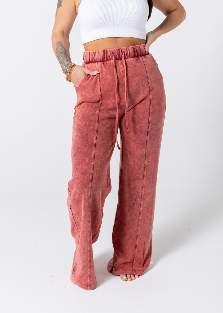 Light Work Pants | Burgundy