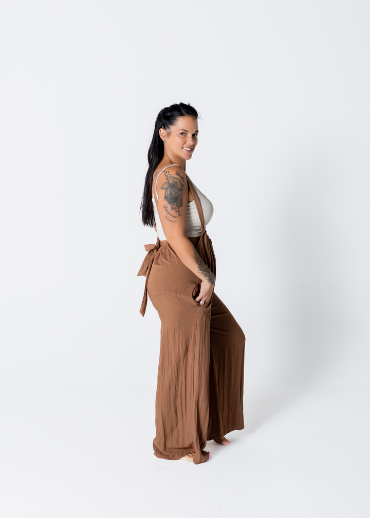 Cutie Suspender Jumpsuit | Amber