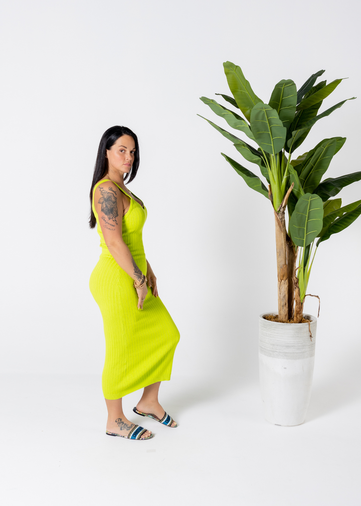 Mid-Day Midi Dress | Lime