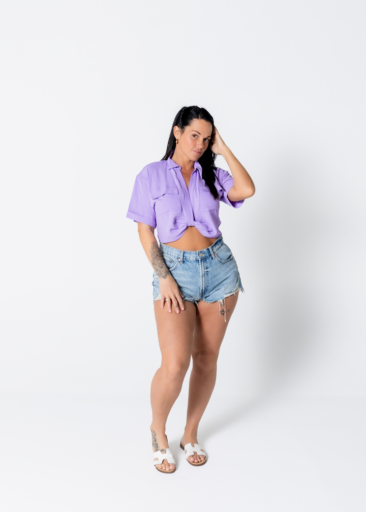 Knotted Top | Lilac