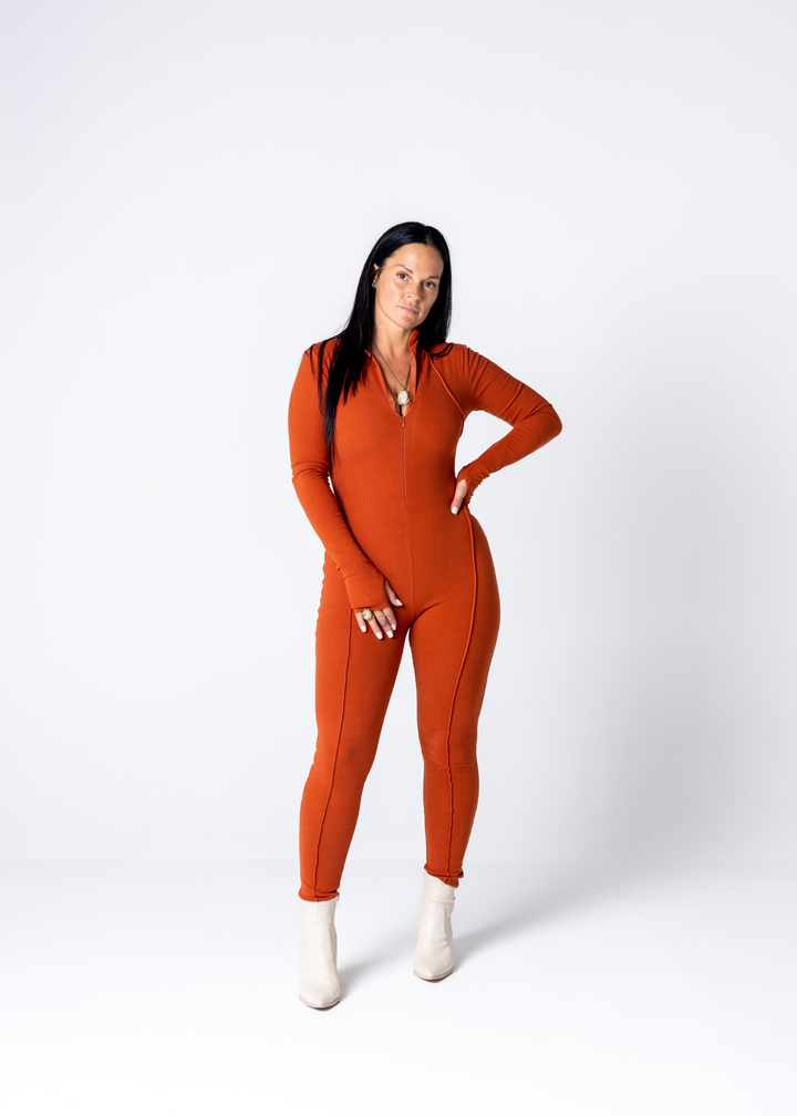 No Rules Jumpsuit | Rust
