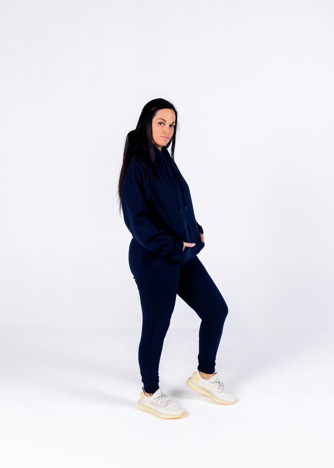 Real Chill Oversized Pullover Hoodie "Deep Navy"